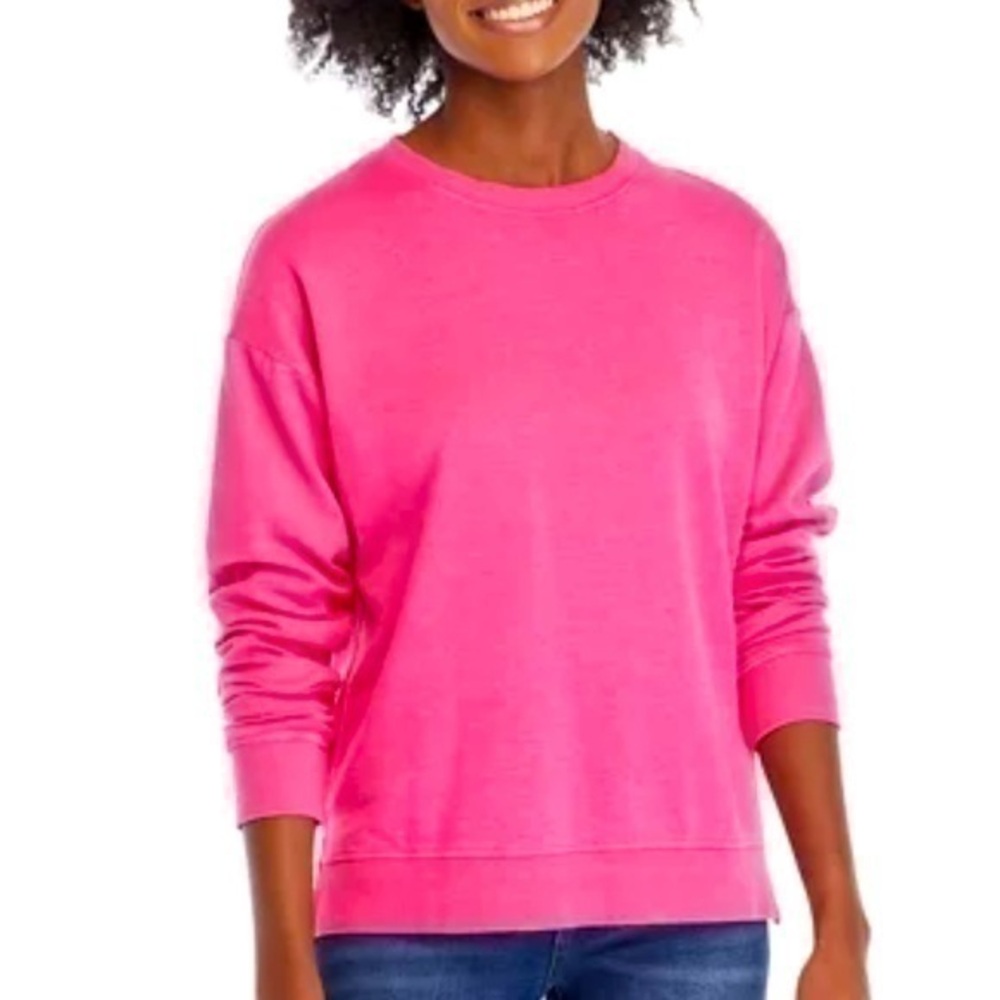 Hanes pink pull over sweatshirt
